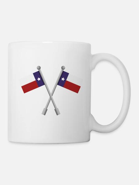 Texas-Flagge - Tasse - Weiß