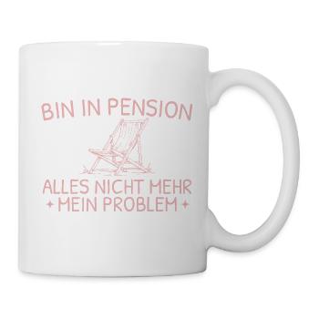 Pension Liegestuhl Abschiedsgeschenk Kollegin - Tasse - Weiß - Rechts