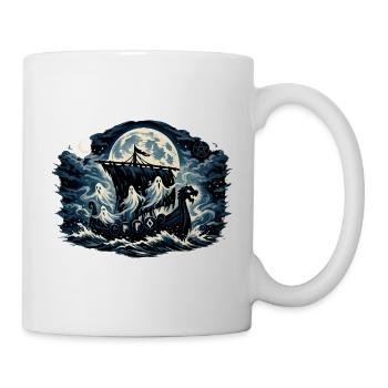Mondnacht Geisterschiff - Tasse - Weiß - Rechts
