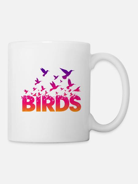 Vögel  - Tasse - Weiß