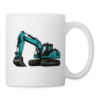 Teal Bagger Illustration - Tasse - Weiß - Rechts