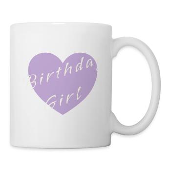 Birthday Girl – Celebration Design - Tasse - Weiß - Rechts