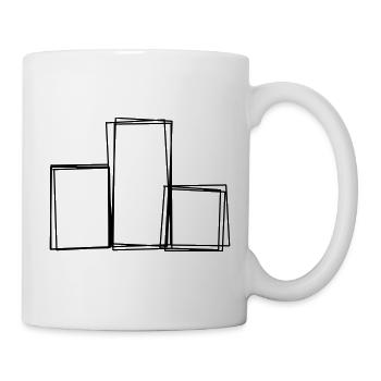 Siegerpodest handgezeichnet - Tasse - Weiß - Rechts