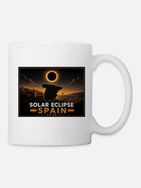 Solar Eclipse Spain 2026 - Tasse - Weiß