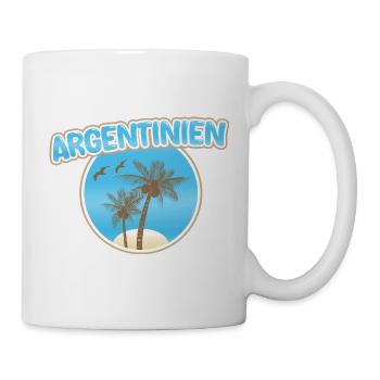 Argentinien als Strand - Tasse - Weiß - Rechts