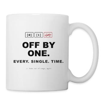 Off By One - Tasse - Weiß - Rechts