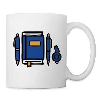 Buch Zeugnis Diplom Icon - Tasse - Weiß - Rechts
