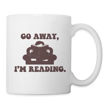 Geh Weg, Ich Lese Auf Der Couch - Tasse - Weiß - Rechts