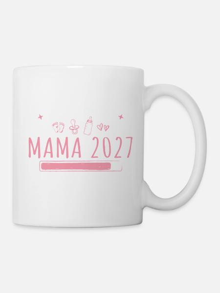 Beförderung zur Mama 2027 lädt - Tasse - Weiß