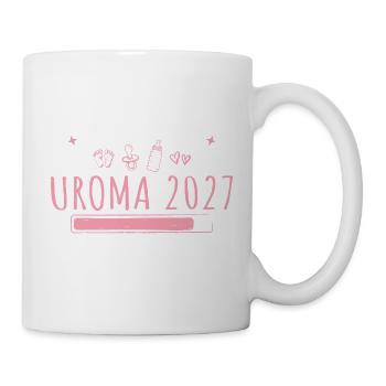 Beförderung zur Uroma 2027 lädt - Tasse - Weiß - Rechts