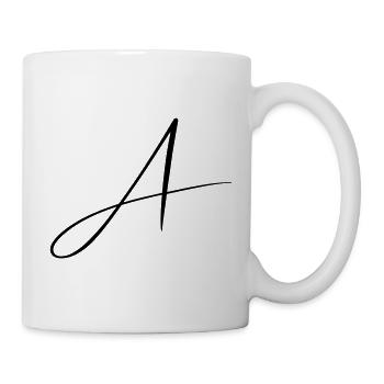 Name mit A Initiale für Anna Amelie Alexander - Tasse - Weiß - Rechts