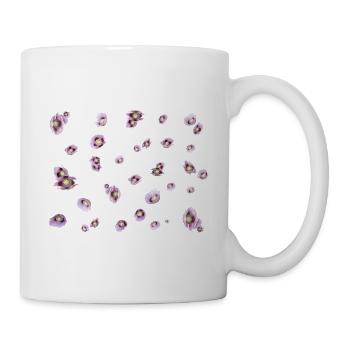 lila Mohn - Tasse - Weiß - Rechts