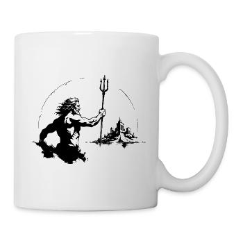 Atlantis-Meeresgott - Tasse - Weiß - Rechts