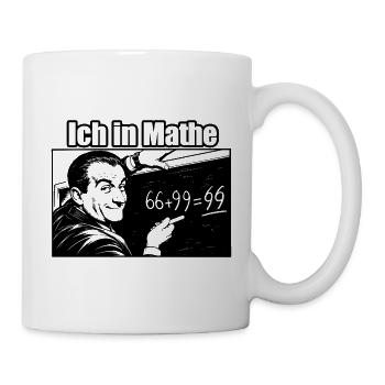 Super lustiges Mathe Design Ich in Mathe - Tasse - Weiß - Rechts
