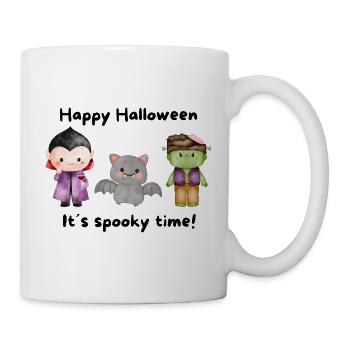 Halloween Design Spookey Freunde - Tasse - Weiß - Rechts