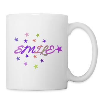 Neon-Lächel-Sterne - Tasse - Weiß - Rechts