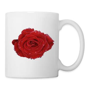 Crimson Dew Rose - Tasse - Weiß - Rechts