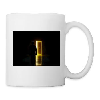 Leuchtende Schwelle zum Unbekannten - Tasse - Weiß - Rechts