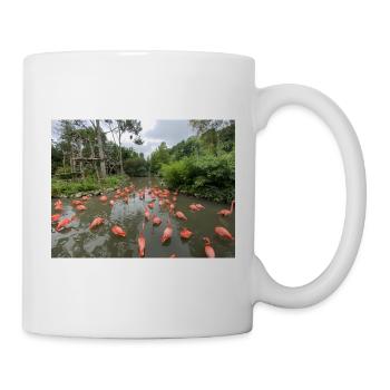 Flamingos im Sumpf - Tasse - Weiß - Rechts