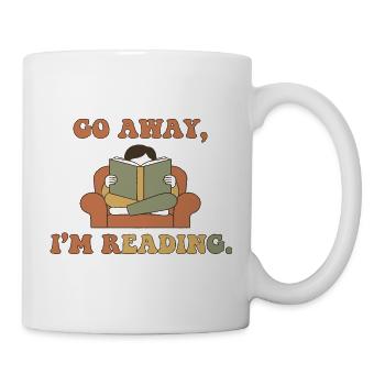 Geh weg, ich lese – Couchleser - Tasse - Weiß - Rechts