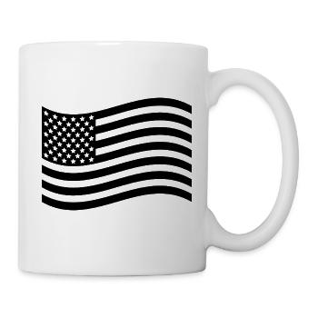 Flagge der Vereinigten Staaten - Tasse - Weiß - Rechts