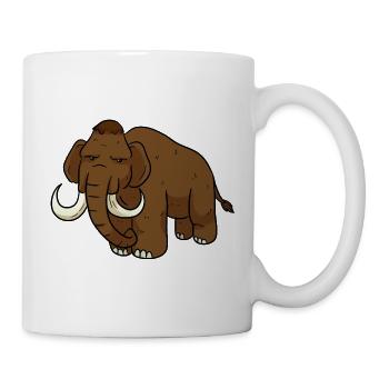 Mammut Eiszeittiere Eiszeit Steinzeit - Tasse - Weiß - Rechts