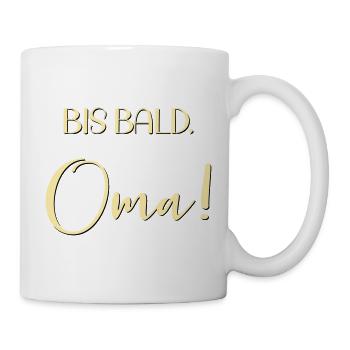 Baby Ankündigung Oma - Tasse - Weiß - Rechts