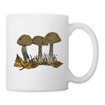 Pilze - Tasse - Weiß - Rechts