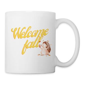 Willkommen im Herbst - Tasse - Weiß - Rechts