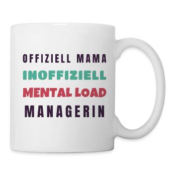Offiziell Mama inoffiziell Mental Load - Tasse - Weiß - Rechts