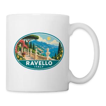 Entdecken Sie Ravello in Italien Amalfiküste Reisen - Tasse - Weiß - Rechts