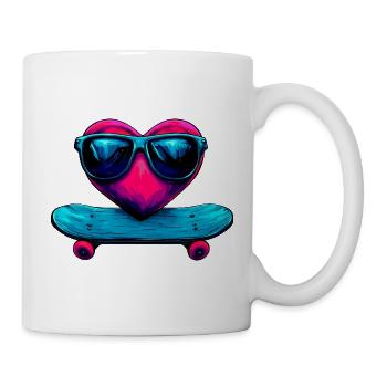 Skate Love Rider - Tasse - Weiß - Rechts