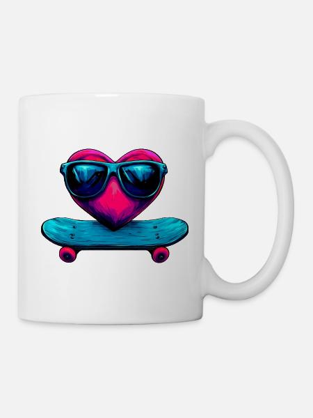 Skate Love Rider - Tasse - Weiß