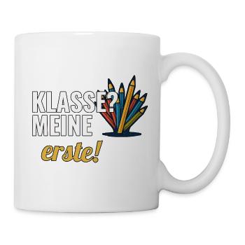 Grundschullehrerin Geschenk für die erste Klasse - Tasse - Weiß - Rechts