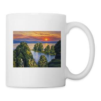 Sonnenuntergang - Tasse - Weiß - Rechts