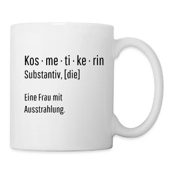 Kosmetikerin Substantiv Definition Geschenk - Tasse - Weiß - Rechts