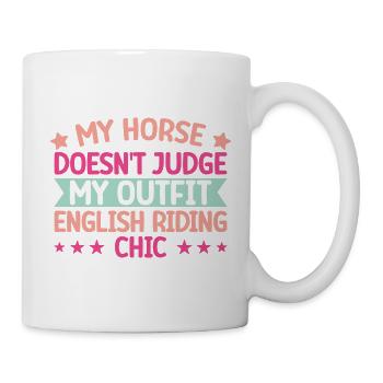 Hobby Horse Rider My Outfit Chic English Riding - Tasse - Weiß - Rechts