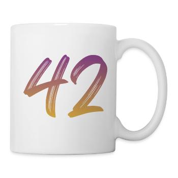 42 - Tasse - Weiß - Rechts