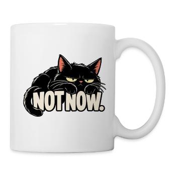 Nicht jetzt, Katze - Tasse - Weiß - Rechts