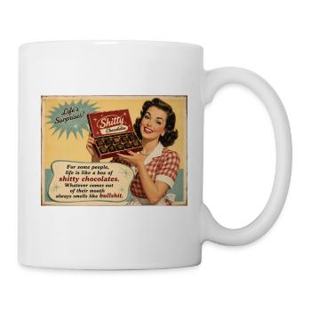 Die süße Ironie des Lebens - Tasse - Weiß - Rechts