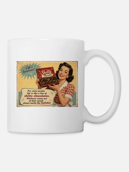 Die süße Ironie des Lebens - Tasse - Weiß