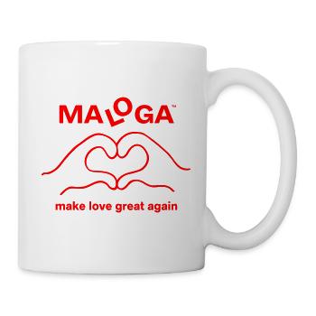 MALOGA  - Make Love Great Again - Tasse - Weiß - Rechts