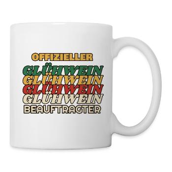 Offizieller Glühwein-Beauftragter - Retro - Tasse - Weiß - Rechts