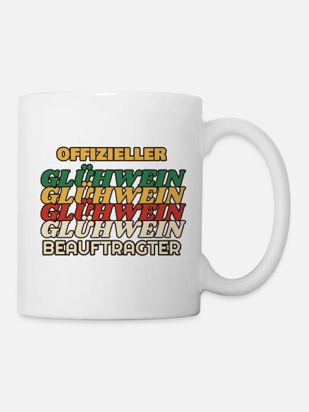 Offizieller Glühwein-Beauftragter - Retro - Tasse - Weiß