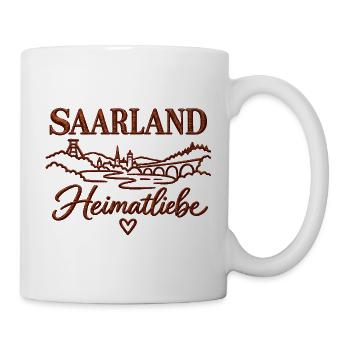 Saarland Heimatliebe - Tasse - Weiß - Rechts
