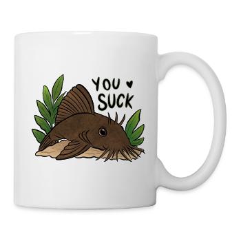 Plecko Meme Du bist schlecht - Tasse - Weiß - Rechts