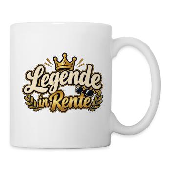 Legende in Rente - Abschied vom Arbeitsleben - Tasse - Weiß - Rechts