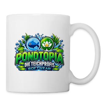 Pondtopia Teichparadies - Tasse - Weiß - Rechts
