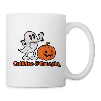 Kaffee & Creepin Kürbisgeist - Tasse - Weiß - Rechts