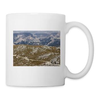 Alpenpfad durch Felslandschaft - Tasse - Weiß - Rechts